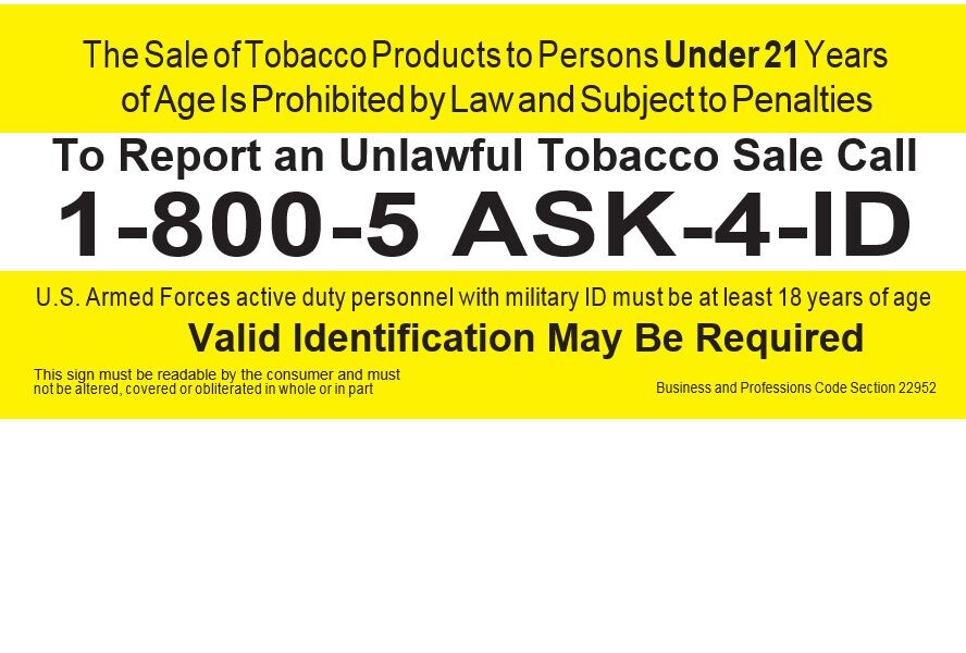 Tobacco Sales